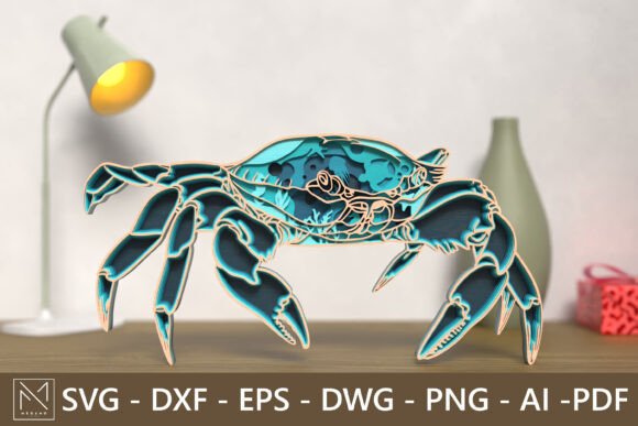 3D Layered Sand Crab SVG File Review: A Beach-Inspired Embroidery Design