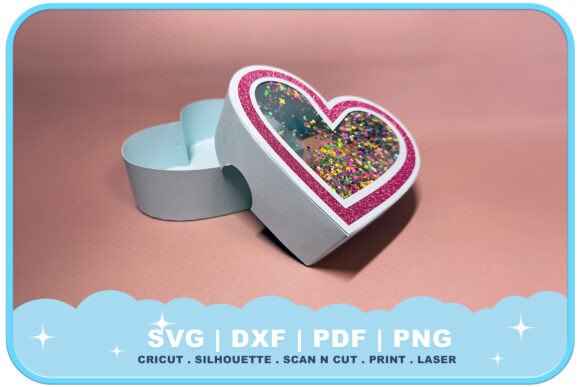3D Shaker Heart Gift Box SVG for Creative Projects