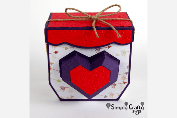 3D SVG Beating Heart Gift Box for Valentine’s Day Content