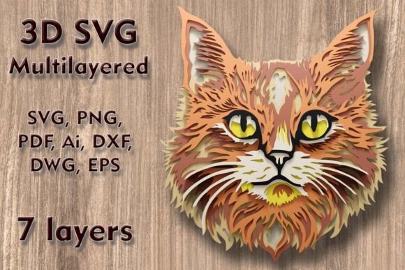 Cat 3D SVG Multilayer Cutting Files: A Detailed Review for Digital Sellers