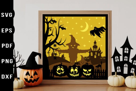 Ghost 3D Papercut Layered Template: A Spooky Design Asset for Shadow Boxes