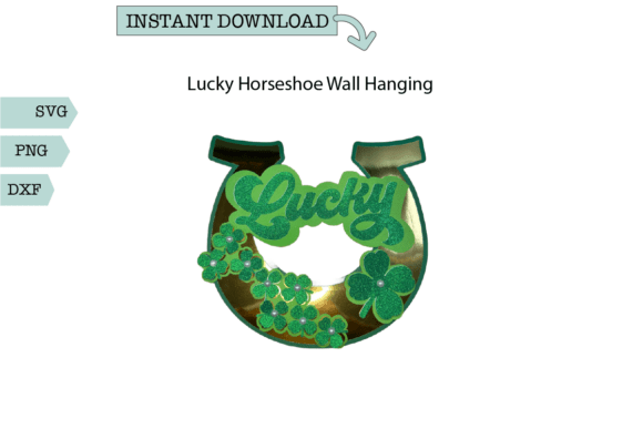 Lucky Horseshoe Layered 3D SVG for Saint Patrick S Day Creations