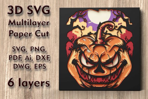 Pumpkin 3D SVG Multilayer Halloween File Review
