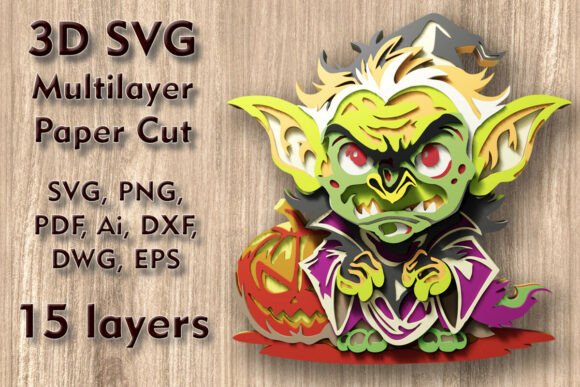 Troll 3D SVG Halloween Paper Cut Files Review for Real-World Design Projects